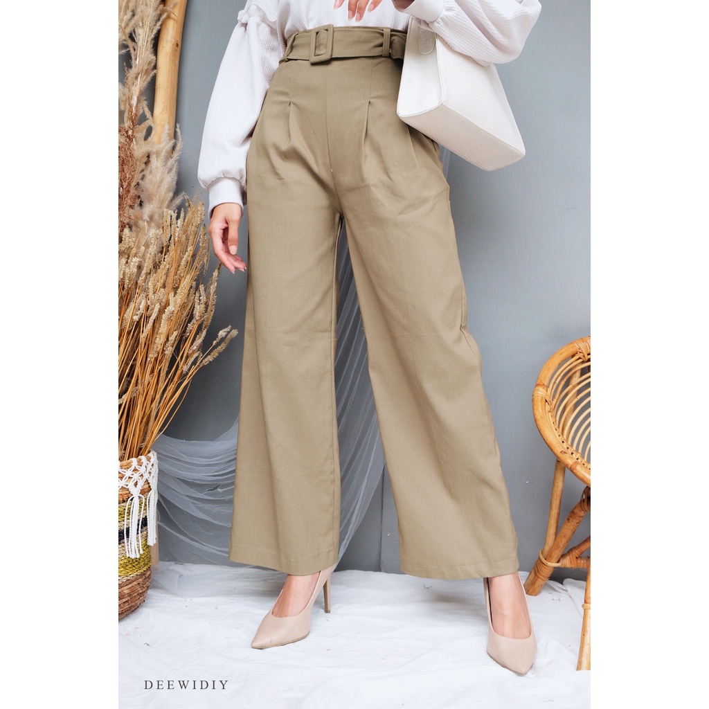 Women& 39;s WORK TROUSERS PREMIUM SOFT JEANS สามารถ FIT UP TO JUMBO - NAVISA PANTS DEWIDIY