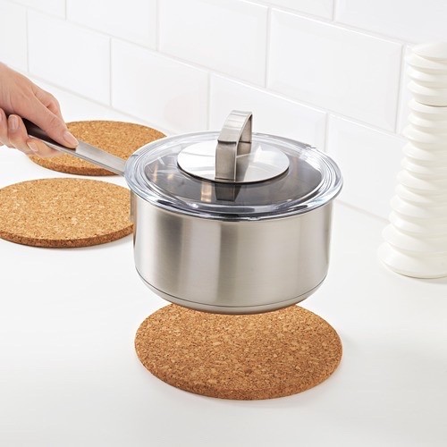 HOT POT COAST CORK PLATE ความร้อนแก้วขนาดใหญ่ MICROWAVE MAT KITCHEN EATING