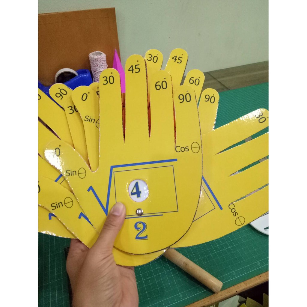 มือซ้าย ทำมือ งานฟิวเจอร์บอร์ด ชุด 5 ชิ้น