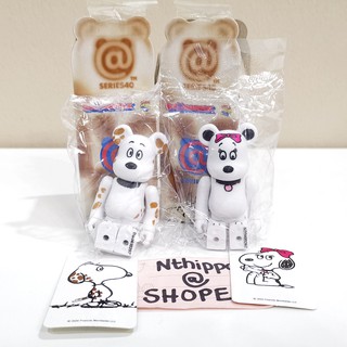 +++ ขาย Bearbrick Be@rbrick Kubrick 100% S40 คู่ Cute Snoopy Belle &amp; Secret Marbles ของใหม่ ของแท้ Peanut Charlie Brown