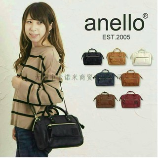 ถูกมากจ้าาา !! ของแท้ Anello Boston Bag PU 2 way ไซด์ Mini ของแท้จากญี่ปุ่น