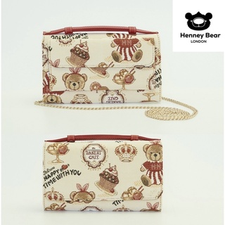 Henneybear - HW069 กระเป๋ารุ่น 2in1 ลายคัพเค๊ก สายโซ่คอสบอดี้ รุ่นขายดี