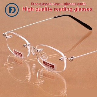 แว่นตาอ่านหนังสือคุณภาพสูงน้ำหนักเบาหน่วยความจำ Frameless แว…