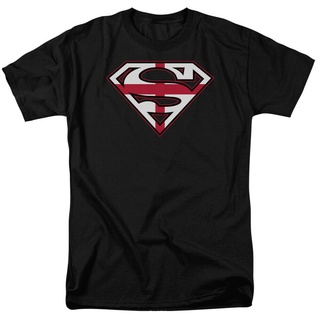 เสื้อยืดผ้าฝ้าย GILDAN ใหม่ เสื้อยืด พิมพ์ลายการ์ตูน Superenglish Shield Symbol Dc Comics สไตล์ฮิปฮอป สําหรับผู้ชาย