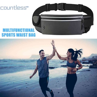 Invisible Water Bottle Belt Bag Reflective Waterproof Sports Fitness Waist Bags [countless.th] #3