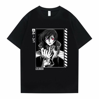 [S-5XL] เสื้อยืดแขนสั้น พิมพ์ลายกราฟฟิค Code Geass Japan สไตล์ฮิปฮอป แฟชั่นสําหรับผู้ชาย และผู้หญิง