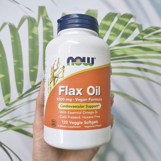 น้ำมันเมล็ดลินินออร์แกนิก Organic Flax Oil 1000 mg 120 Veggie Softgels