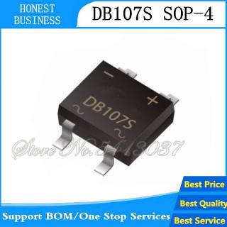 วงจรเรียงกระแสไดโอดเฟสเดียว SMD DB107 DB107S 1A 1000V 10 ชิ้น