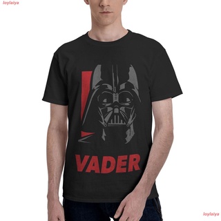 เสื้อยืดพิมพ์ลายloylaiya แฟชั่นสบายๆ เสื้อ สตาร์ วอร์ส Vader Casual Tee 100%Cotton Mens Basic Short Sleeve T-Shirt Cott