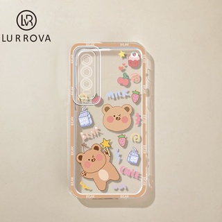 LURROVA เคส Vivo V23 V23E V15 V17 V19 V20 V20 Pro V20SE V21 V11i เคสโทรศัพท์ซิลิโคนหมีน่ารัก