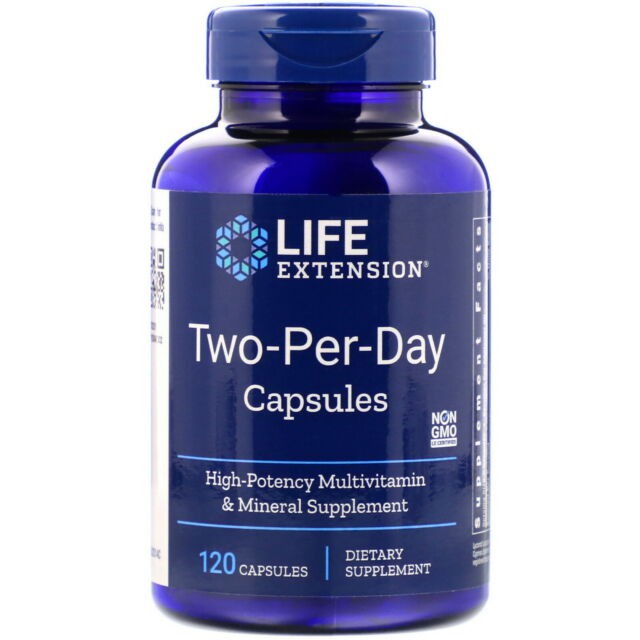 Life Extension, Two-Per-Day Capsules, 120 Capsules, In Stock, Ready to Ship, EXP: 2027