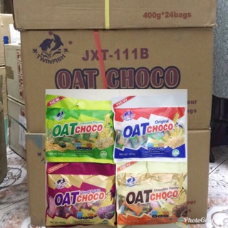 🎉Oat Choco ยกลัง 24ห่อ  เลือกรสได้ 🎉 [จำกัด 1/order งดรวมสินค้าอื่น] ข้าวโอ๊ตอัดแท่ง oatchoco [24 ห่อ]