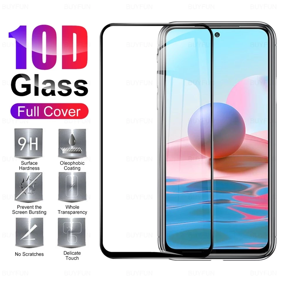 ฟิล์ม For Xiaomi Redmi Note14/13/12/11/Note10/Note10s/Note10pro/Mi13T/14T/14TPro กันรอย กันกระแทก ฟิล์มกระจกเต็มจอขอบดำ