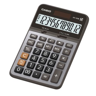 [ประกัน 2 ปี] Casio AX-120B เครื่องคิดเลขตั้งโต๊ะ ของแท้ รับประกันศูนย์ สีดำ ( 1 เครื่อง )