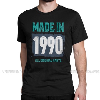 [COD]เสื้อยืดแขนสั้น พิมพ์ลาย If You Were Born In 1990 แฟชั่นสําหรับผู้ชายS-5XL