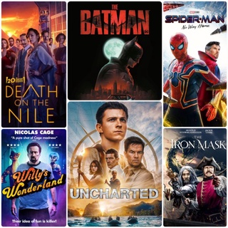 DVD หนังใหม่-แอคชั่น ☆Uncharted☆TheBatman☆Spider-Man☆DeathOnTheNile☆IronMask☆WillysWonderland 6 เรื่องดัง #แพ็คสุดคุ้ม