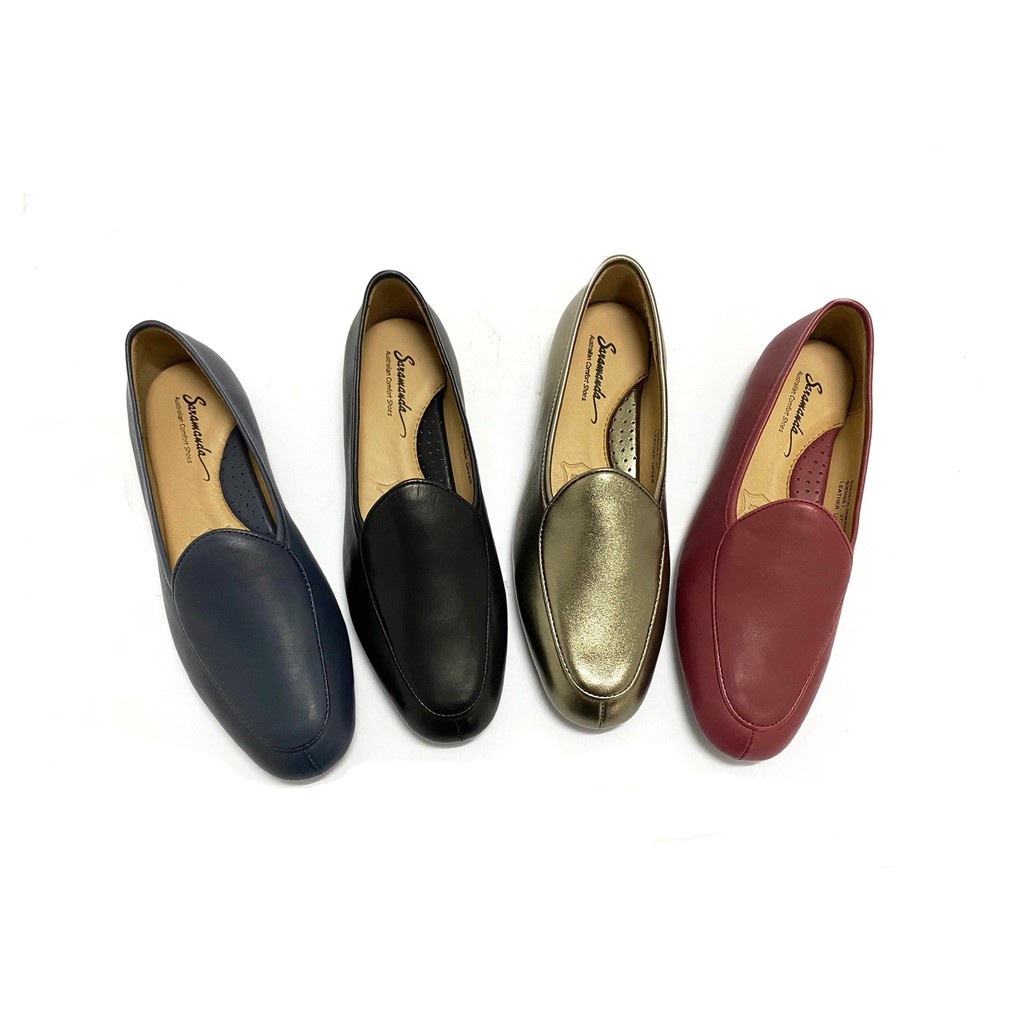 Saramanda รุ่น 202013L SIENNA I รองเท้าโลฟเฟอร์สตรี แบบสวม หนังลูกแกะ มี 7 สี