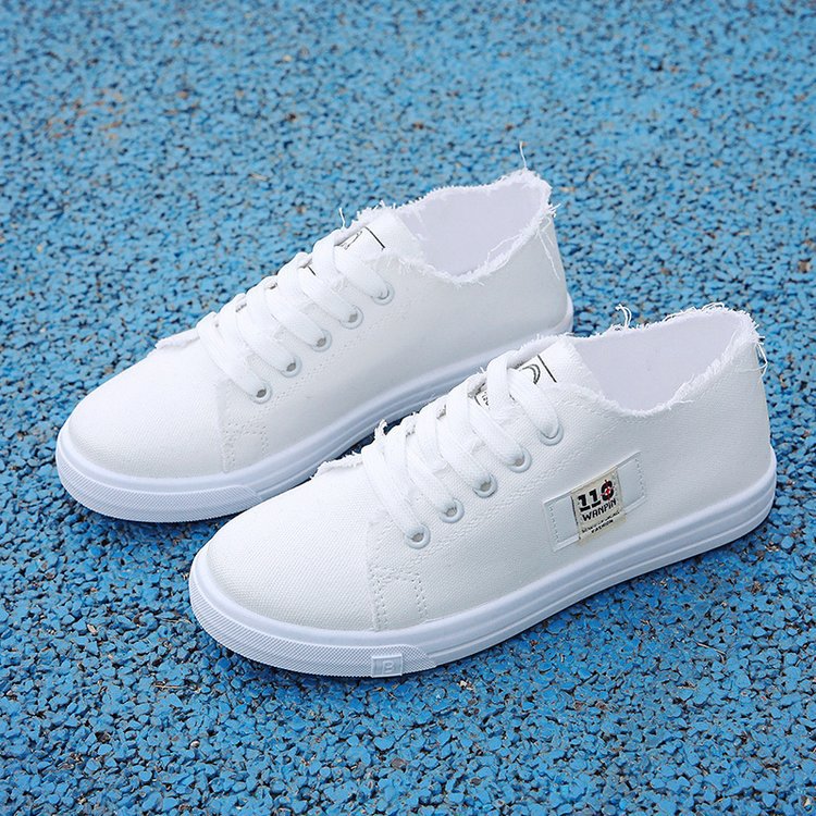 women's fashion casual trend color matching canvas sneakers