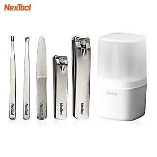 Nextool ชุดกรรไกรตัดเล็บสเตนเลส พร้อมกล่องเก็บ