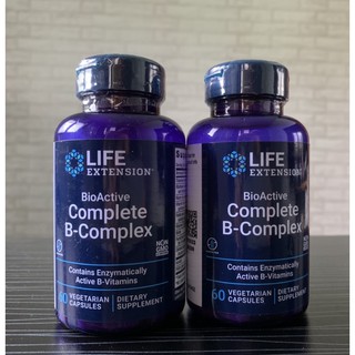 💯% 🇺🇸 Vitamin B Complex Life Extension 60 capsules บำรุงประสาท ระบบสมอง