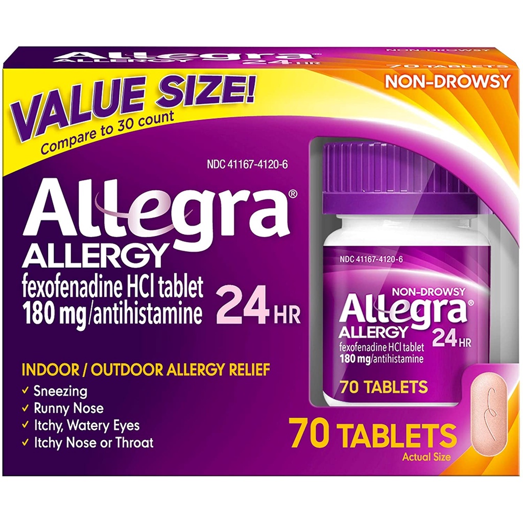 Allegra Allergy 24 HR แก้แพ้ ไม่ทำให้ง่วงนอน - theusshop1 - ThaiPick