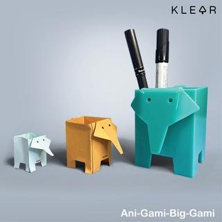 KlearObject Big-gami pencil box กล่องอะคริลิคใส่ปากกา กล่องใส่ดินสอ ที่ใส่เครื่องเขียน กล่องอะคริลิค ปากกา