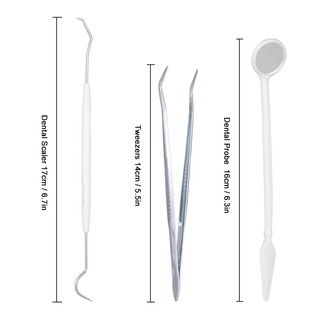 ชุดเครื่องมือทันตกรรม เครื่องมือทันตกรรม กระจก 3 ชิ้น