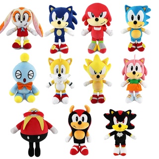 Ellen Sonic The Hedgehog ตุ๊กตาของเล่น JetTails Knuckles Amy Cream Chao ตุ๊กตายัดไส้ ของขวัญเด็ก ตกแต่งบ้าน ของเล่นสําหรับเด็ก