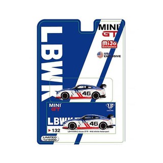 LB Works Nissan Skyline GT-R R35 NO.46 lnfinite Motorsport LHD 1:64 (MINIGT)แพ็คคู่ตัวพิเศษ