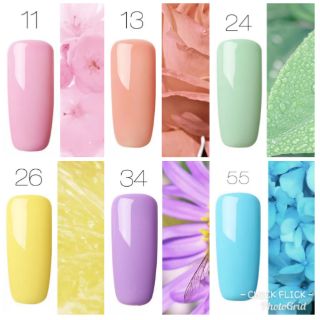 พร้อมส่ง!! สีทาเล็บเจล ยาทาเล็บเจล สีเจล 7ml ทุกอย่าง Soft ลงได้ด้วย PASTEL 🌸