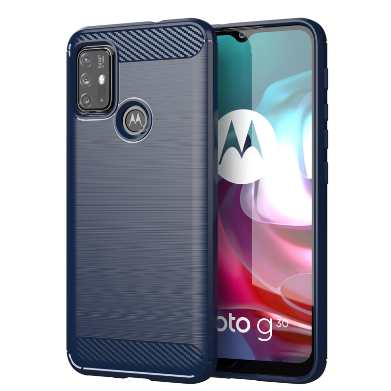Motorola G30 G10 E7 G9 G8 Power Lite Play MOTO G 5G Plus E6S 2020 One Macro Hyper คาร์บอนไฟเบอร์โทรศ