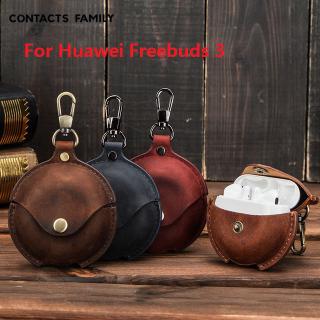 หัวเว่ย Freebuds 3 ซองหนังแท้ / ฝีมือ Cowhide หนังเคสสำหรับ Freebuds 3 หูฟังบลูทู ธ/ Huawei freebuds case