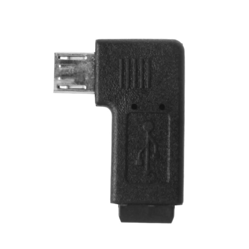 90 ° Angled Mini USB 5 Pin Female to Male Data Sync อะแดปเตอร์