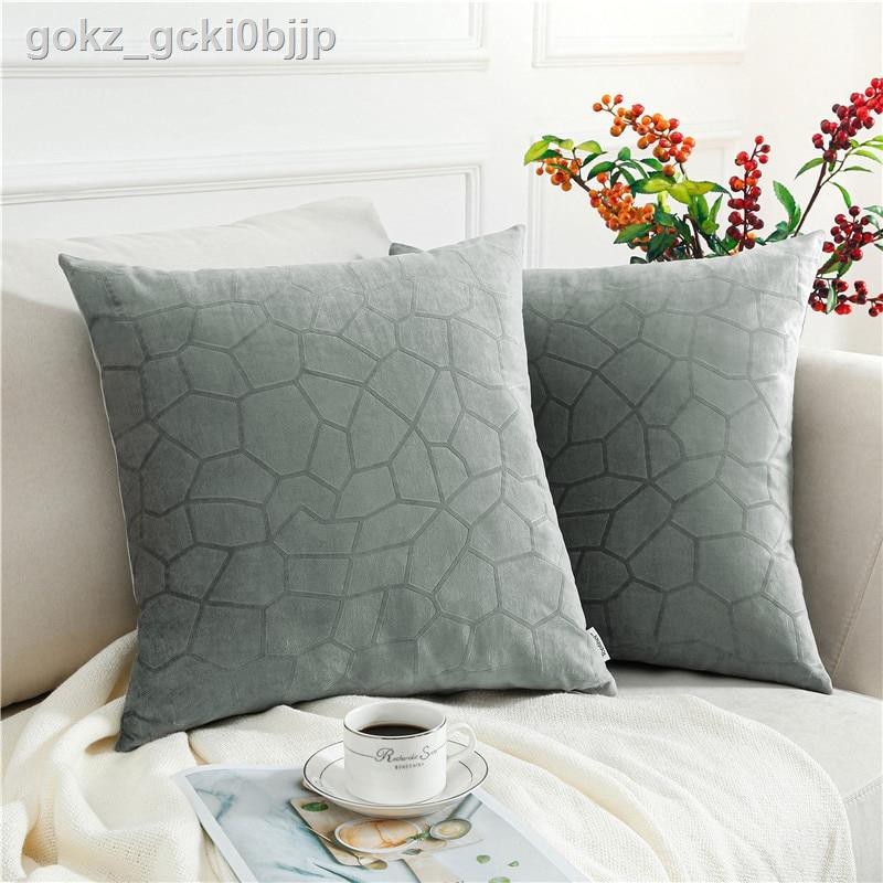 Topfinel Soft Velvet Cushion Cover Geometric Pattern Decorative