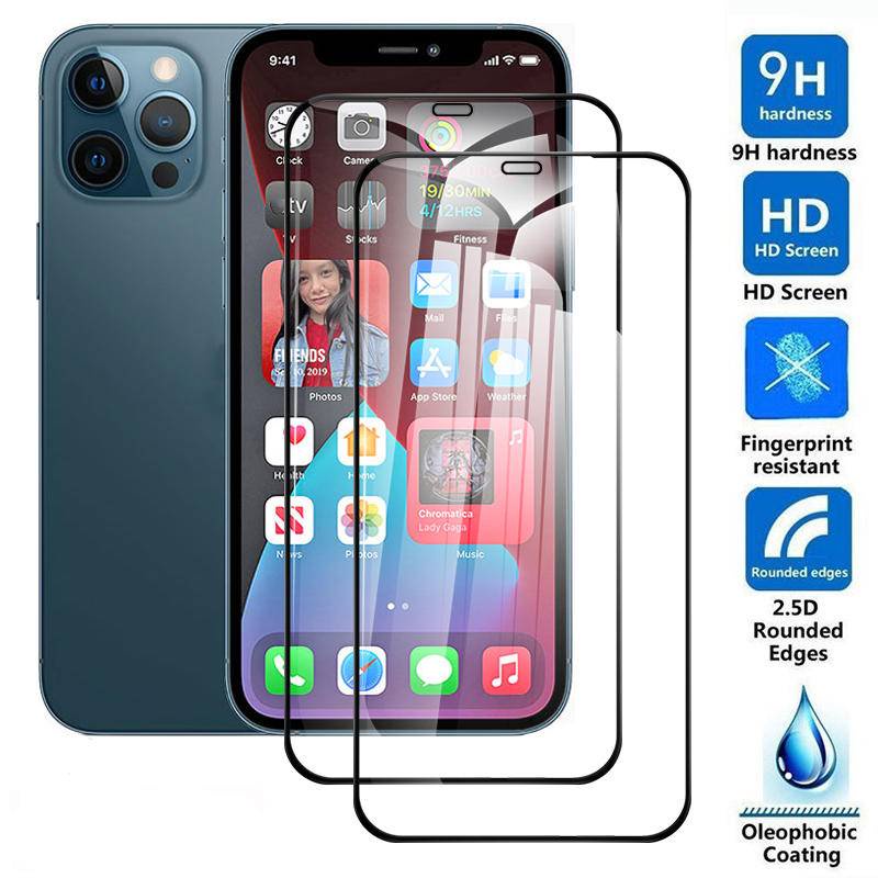 กระจกนิรภัยกันรอยหน้าจอ แบบเต็มจอ สําหรับ iPhone 11 12 13 Pro MAX Mini 6 6s 7 8 Plus SE 2020 2022 SE