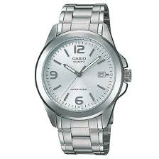 Casio นาฬิกาข้อมือผู้ชาย สีเงิน สายสแตนเลส รุ่น MTP-1215A,MTP-1215A-7A,MTP-1215A-7ADF