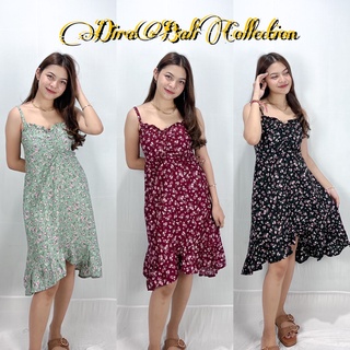 MIDI DRESS MOTIF BUNGA SOKA BALI