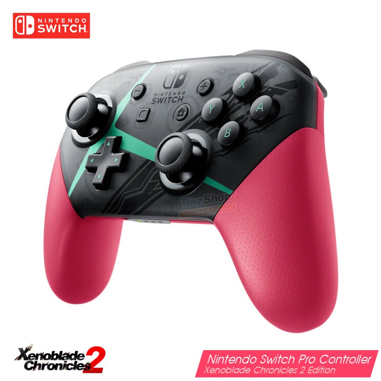 [จอยโปรแท้] Tinzshop Nintendo Switch Pro Controller : Xenoblade 2 จอยโปร ลายเซโนเบลด จอยแท้นินเทนโด้