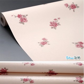 Wallpaper sticker วอลเปเปอร์แบบกาวในตัว Flower สไตล์O (หน้ากว้าง45cm.xยาว10m.)