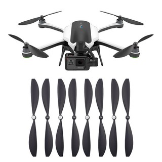 Dou อะไหล่ใบพัดสีด ํา 4 คู่สําหรับ Gopro Karma Drone