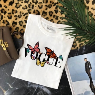 เสื้อยืดวินเทจ - เสื้อยืดผีเสื้อVogueButterflyตราสินค้าเสื้อยืดผีเสื้อ