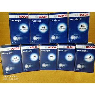 หลอดไฟหน้ารถยนต์ BOSCH แท้   H4  24V  100/90W (**ราคาที่แสดงเป็นราคาต่อชิ้น**)