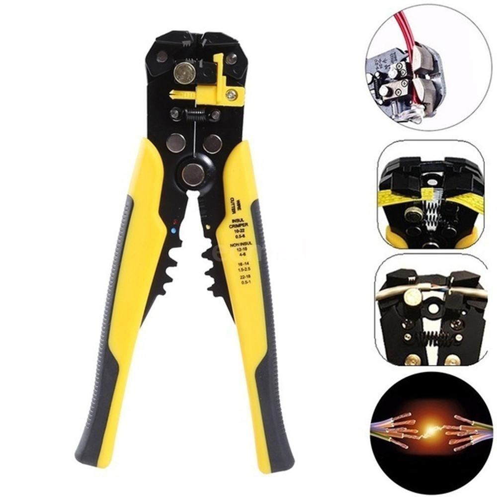 3In1 Auto Self-Adjusting Insulation Wire Stripper/cutter/crimper tool 8 ...