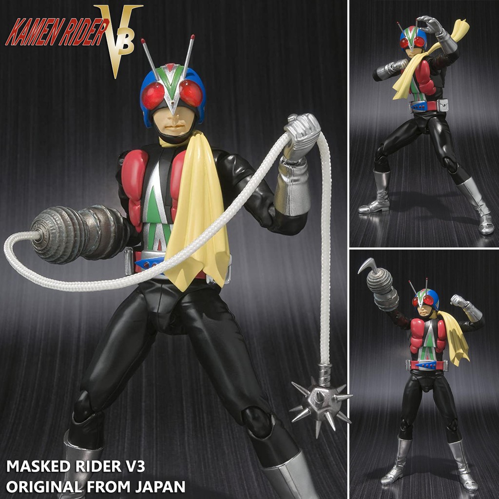 Model Figma งานแท้ Original ฟิกม่า Bandai Masked Kamen Rider V4 V3 ไอ้มดแดง คาเมนไรเดอร์ วี4 วี3 Rid