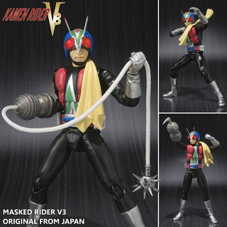 Model Figma งานแท้ Original ฟิกม่า Bandai Masked Kamen Rider V4 V3 ไอ้มดแดง คาเมนไรเดอร์ วี4 วี3 Riderman ไรเดอร์แมน