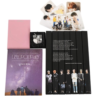 K-POP MAGAZINE 4 SEASONS VOL.1 BTS PACKAGE OF PHOTO MAGAZINE, PHOTO CARD, POSTER, LOVE YOURSELF ALBUM, AND ARMY ACCESSOR