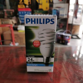 หลอดประหยัดไฟ​ ทอร์นาโด​ PHILIPS​ 20W และ  24w