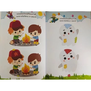 หนังสือเด็ก แบบฝึกเสริมทักษะไหวพริบ เชาวน์ปัญญา : สนุกเกม จับผิดภาพ เด็กฉลาด เก่งสังเกต