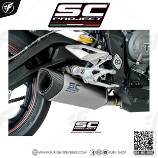 TRIUMPH STREET TRIPLE 765 (2017 - 2019) - S - R - RS SC1-R Muffler Titanium