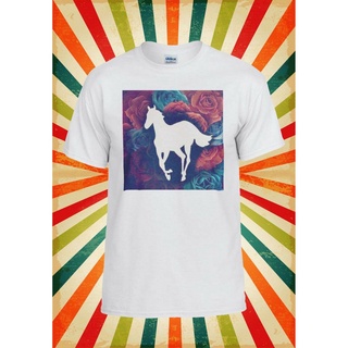 [S-5XL]$Fashion เสื้อยืดแฟชั่นผู้ชาย $ Deftones ปกอัลบั้มโพนี่ สีขาว 141E